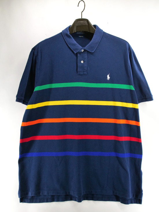 Polo Ralph Lauren Other - Polo Ralph Lauren Mens 2XL Blue Stripes Cotton Short Sleeve Shirt Classic Fit